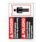 Signmission OSHA Sign Confined Space Enter By Permit, Spanish 10in X 7in Rigid Plastic, 7" H, 10" W, Landscape OS-DS-P-710-L-19825 - alternate 1